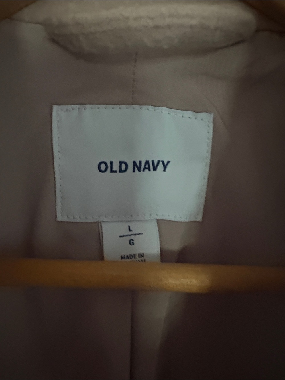 Old Navy Taupe two -Button wool blend Coat - Picture 3 of 6